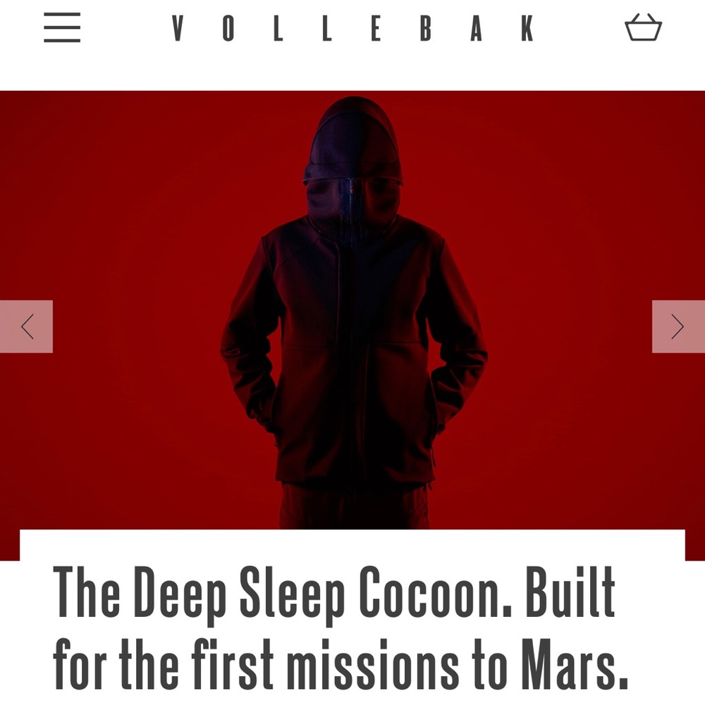 Vollebak The Sleep Cocoon Black XL Men’s Jacket